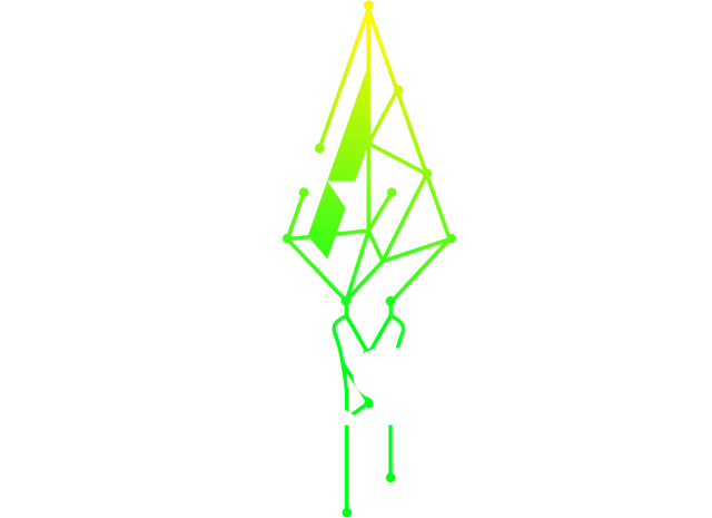 Cyberspear Logo. A green abstract spear with the text CYBERSPEAR in front of it.